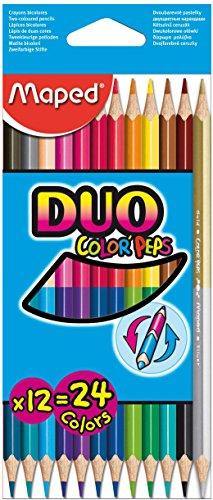 Pencil Colours X12 Colour Peps Duo Colours 