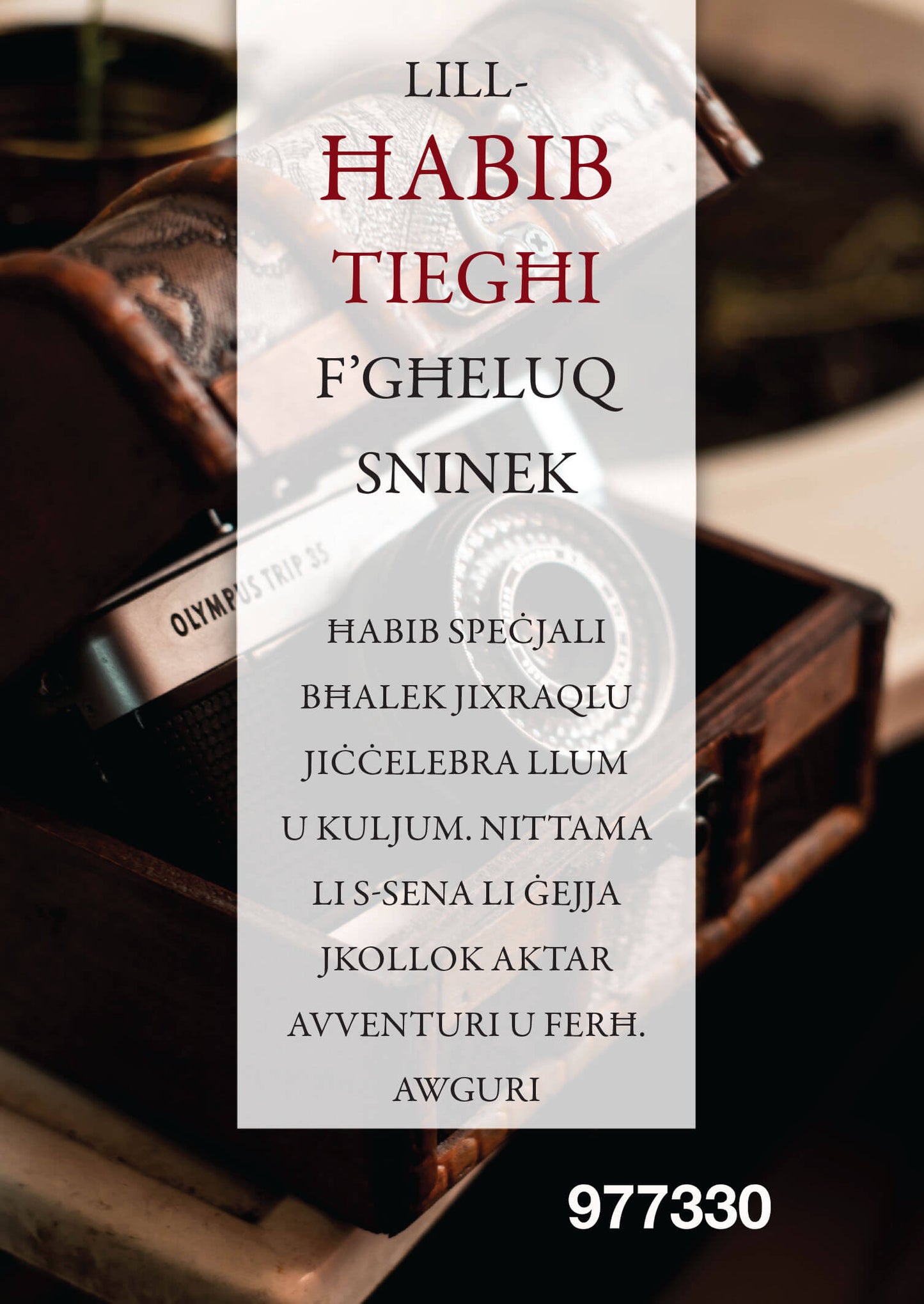 Ħabib Tiegħi F'Għeluq Sninek