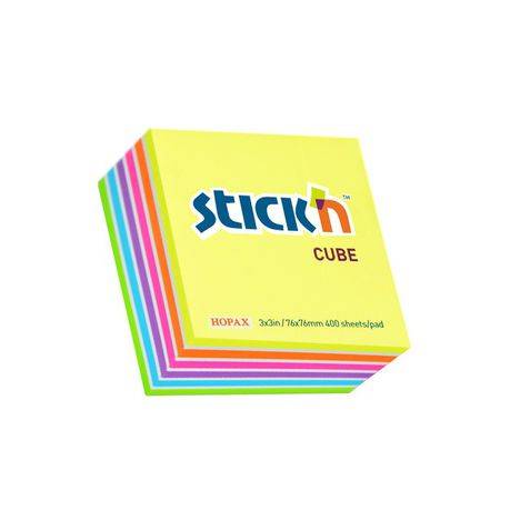 Sticky Notes 76X76Mm Coloured x400pcs