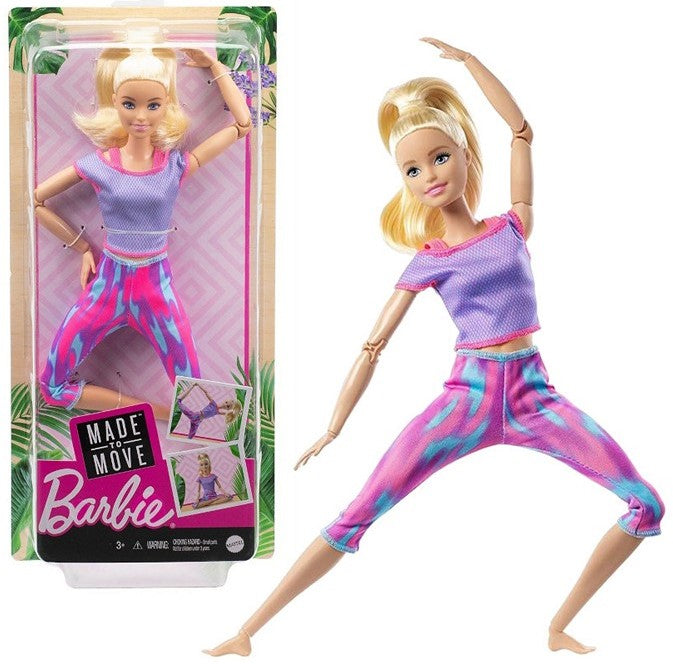 Barbie Made To Move Doll Pink Dye Pants