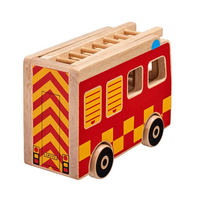Natural Wooden Fire Engine