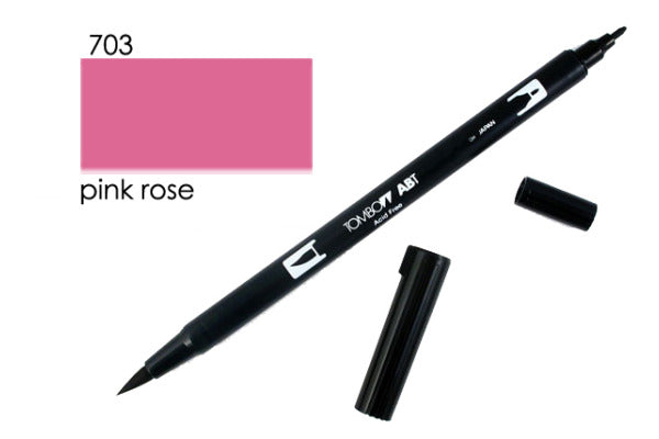 Tombow Dual Brush Pen Pink Rose 703