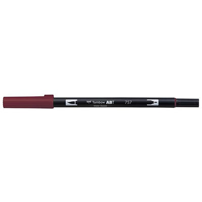 Tombow Dual Brush Pen Port Red 757