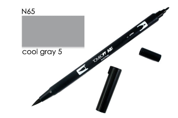 Tombow Abt Dual Brush Pen - N65 - Cool Gray 5