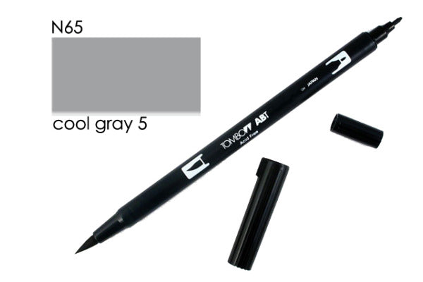 Tombow Dual Brush Pen Cool Grey 5 N65