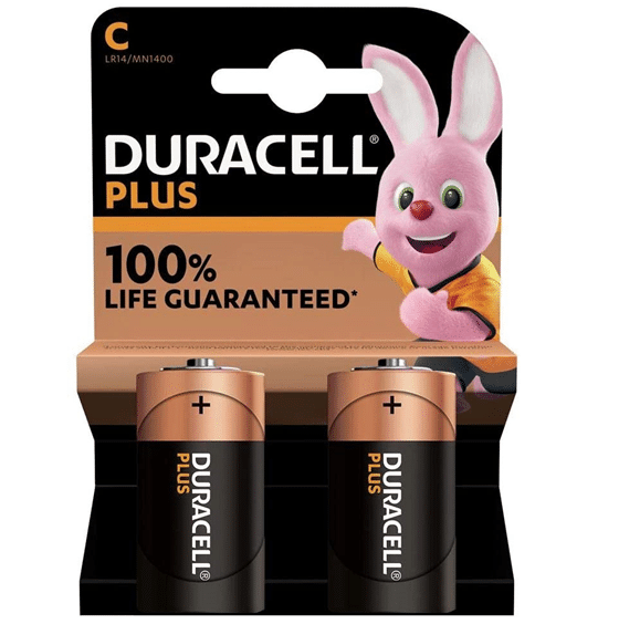 C Duracell Plus +100% Extra Life