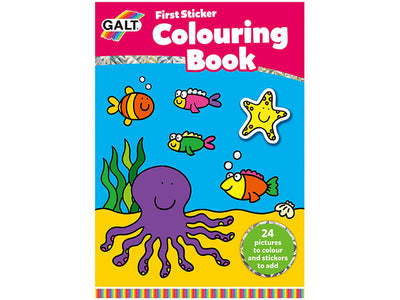 Colouring Book 24 Pictures To Colour And Stickers To Add