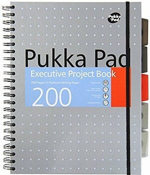 Pukka Pad A4 Project Book Spiral Hardback Covers