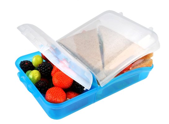 Lunch Box 2 Compartments + Divider Tray