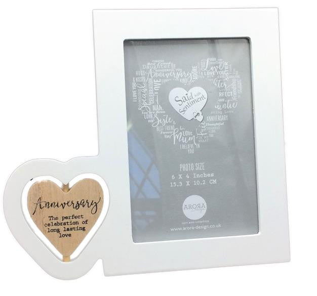 Sentiment Photo Frame - Anniversary 4X6 Photo