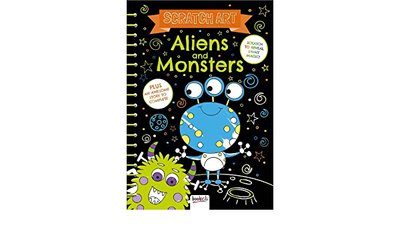Scratch To Reveal Shiny Magical - Scratch Art Aliens And Monsters