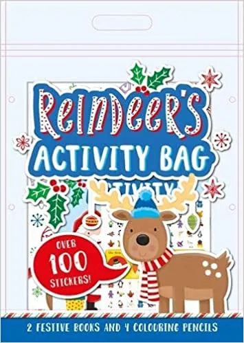 Reindeers Activity Bag Over 100 Stickers.