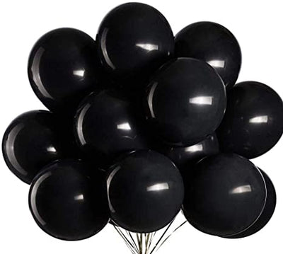 Helium Quality Balloons Packet Of 50 Black