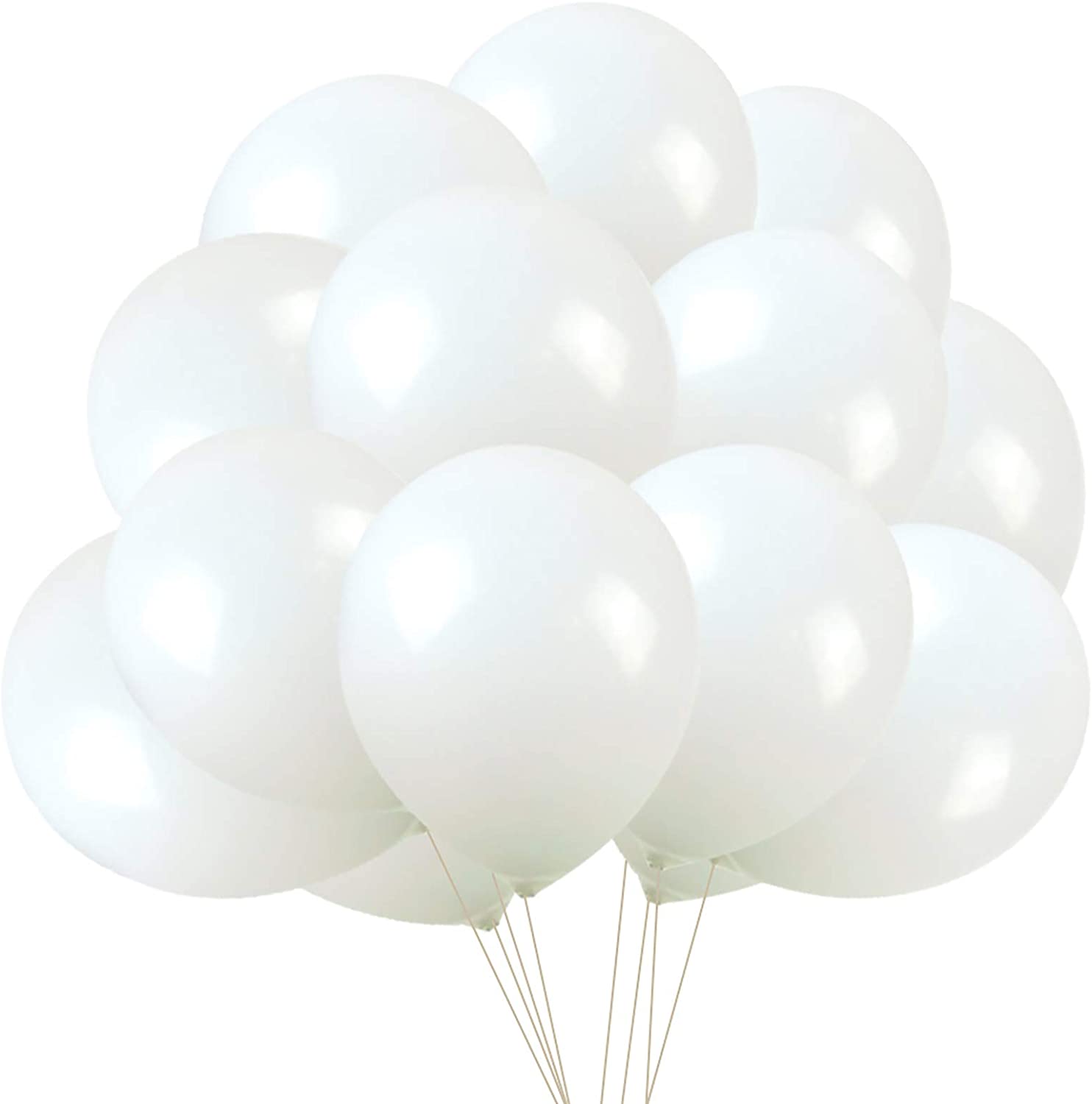 Helium Quality Balloons Packet Of 50 White