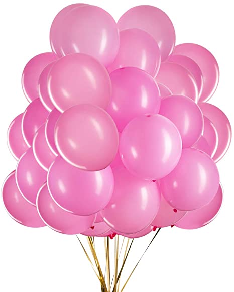 Helium Quality Balloons Packet Of 50 Pink