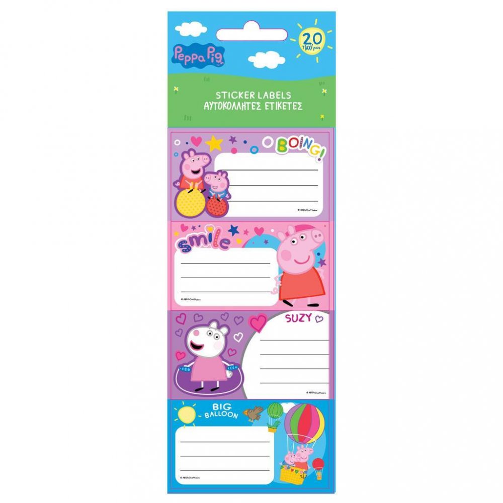 Peppa Pig Lables X20Pcs