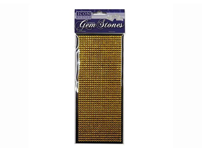 Gold Gem Stones Self Adhesive X1000Pcs