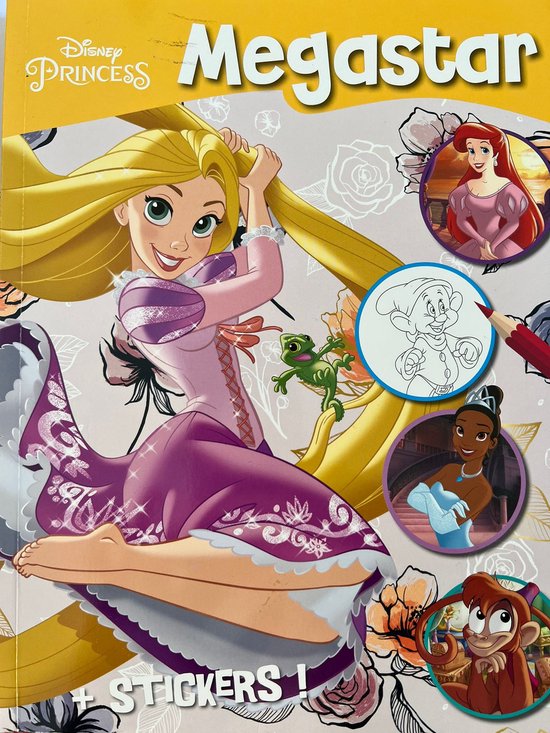 Megastar Colouring And Stickers - Disney Princess