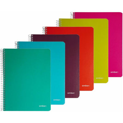  Spiral Coloured Notebook A5