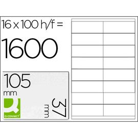 Labels For Inkjet And Laser Printers - Box X100 A4 Sheets - Label Size 105X37Mm - 16 Labels Per Sheet 