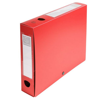Red Elastic Box File 60Mm
