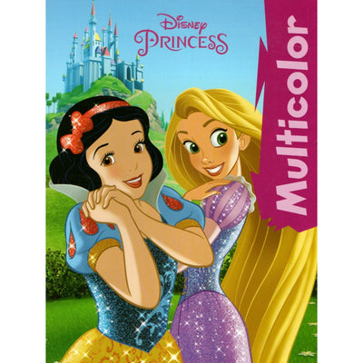 Multicolor Disney Princess Copy Colouring Book