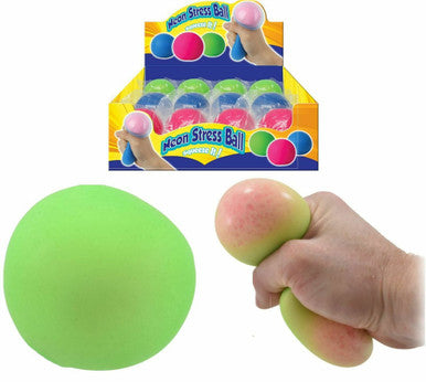 Squishy Neon Stress Ball 9Cm