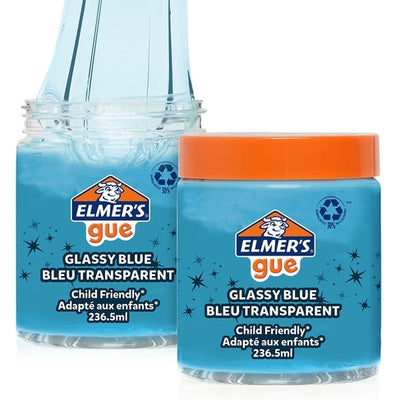 Elmer S Pre-Made Blue Transperant Slime Gue With A Glassy Finish