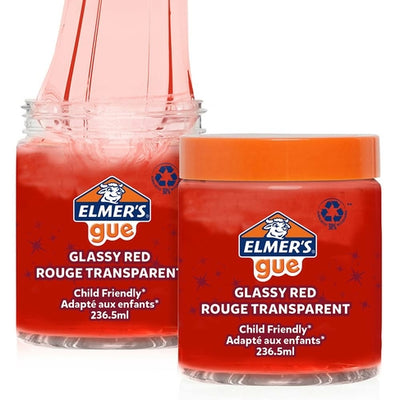 Elmer'S Glassy Red Transparent Slime 236Ml X 1 Jar