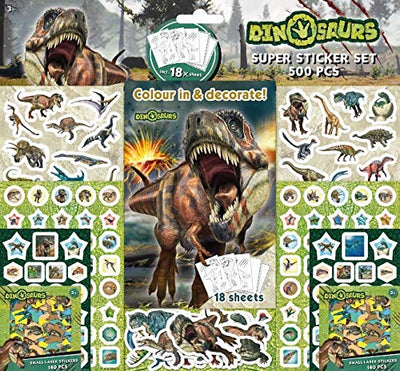 Dinosaurs Super Sticker Set X500