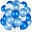 Balloons White And Light Blue X24 Pcs
