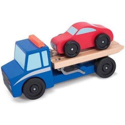 Wooden Flatbed Tow Truck