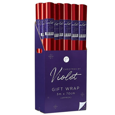 Red Gift Wrap 1 Roll 3Mtr X .70Cm