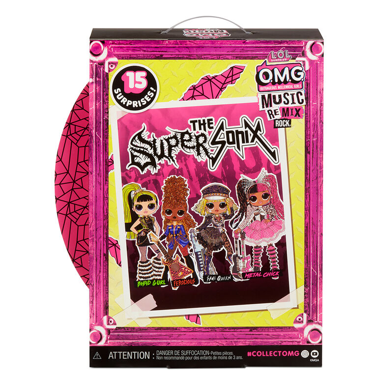 Lol Surprise Omg Remix Rock Metal Chick & Electric Guitar 15 Surprises