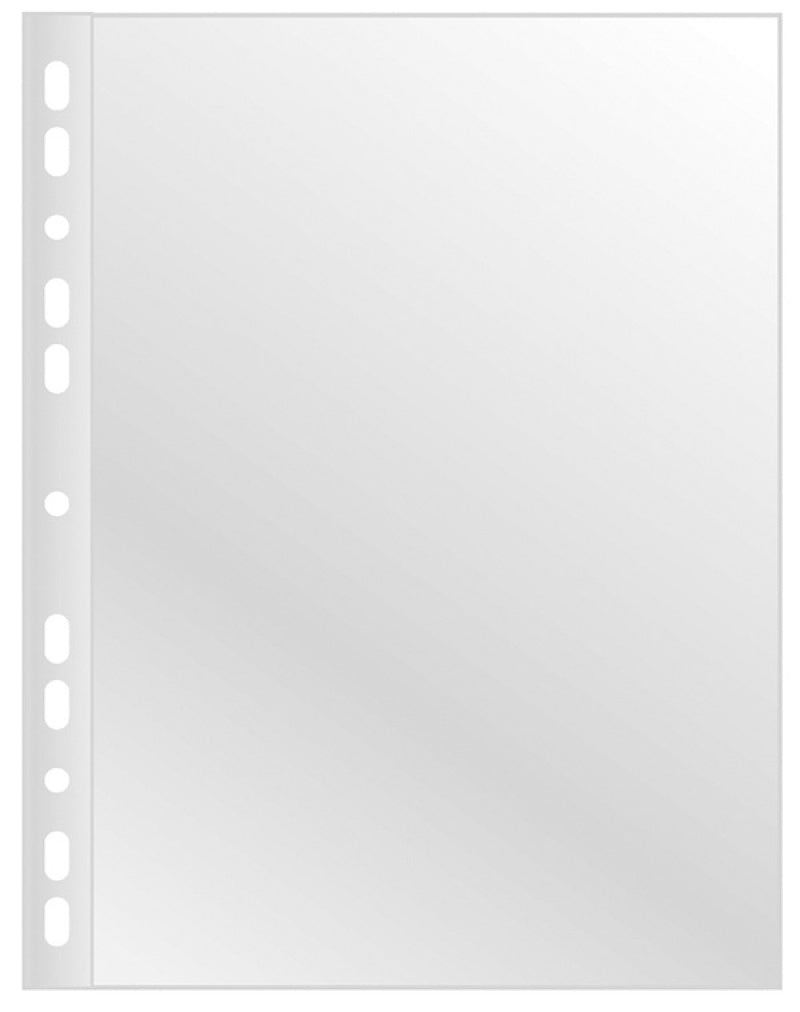 Punched Pockets A4 Cristal 120 Micron X100Pcs
