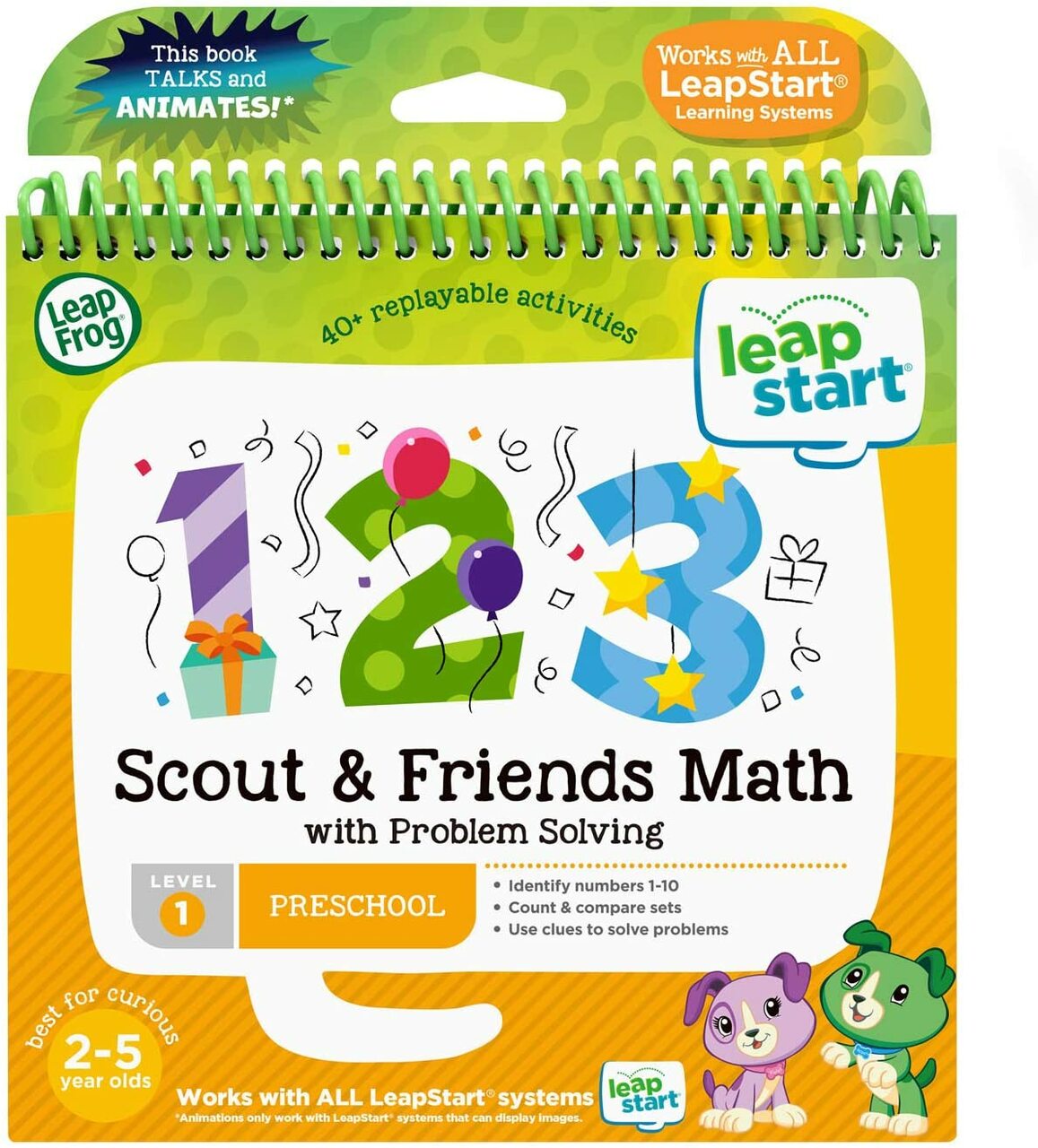 Leap Start Book - 1 2 3 Scout & Friends Math 3D -  Level 1