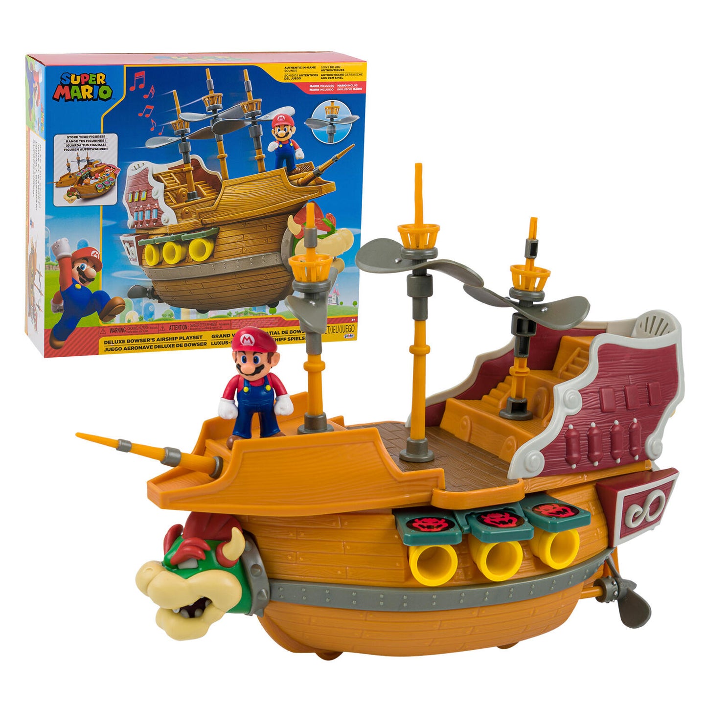 Super Mario Deluxe Bowser S Airship Playset