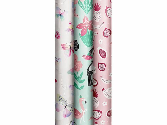 Tropical Girls Wrapping Paper Roll 70Cm X 2Mtrs