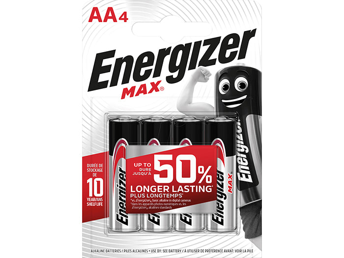 Batteries X4 Aa Max Longer Lasting