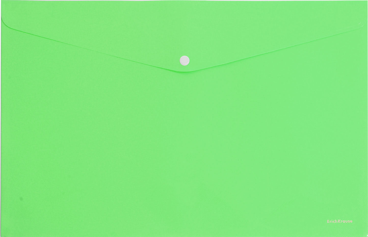 Button A4 Plastic Envelop Light Green