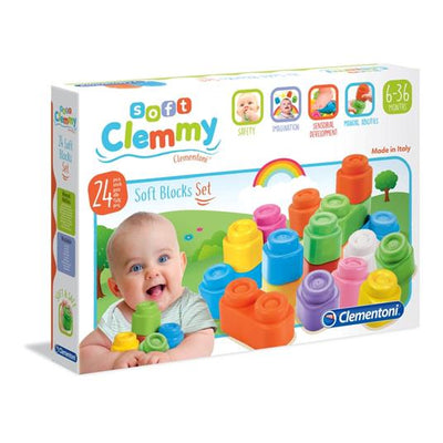 Soft Clemmy 24 Soft Blocks - 6-36 Months