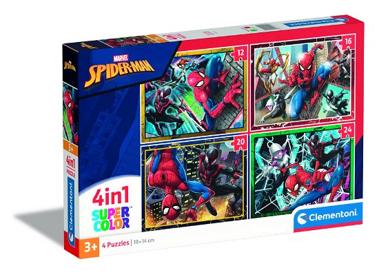 Marvel Spiderman - 4 Puzzles X12-16-20-24Pcs