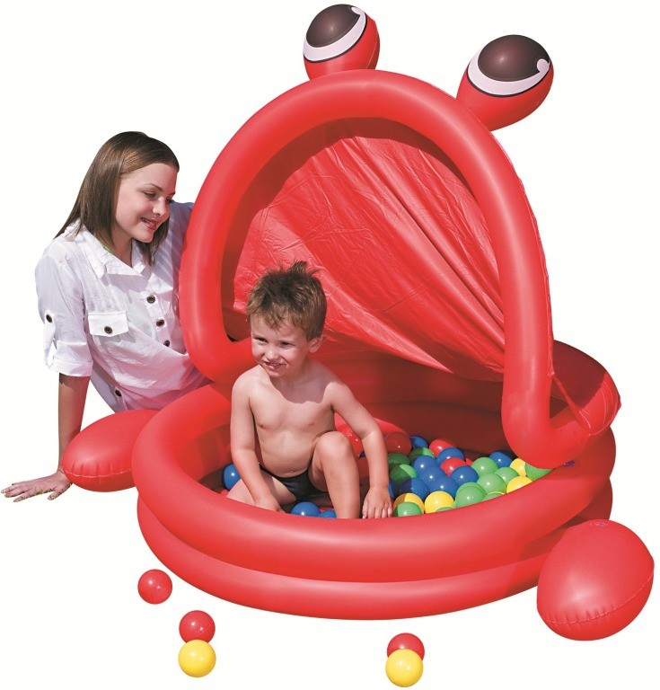 Inflatable Pool Pet  + 50 Balls 97Cm X 97Cm X 97Cm