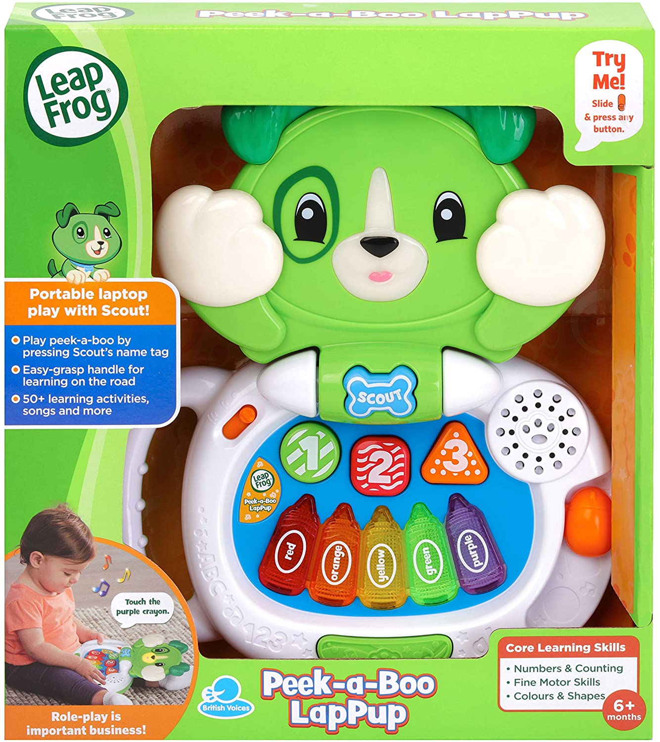 Peek-A-Boo Lappup Green