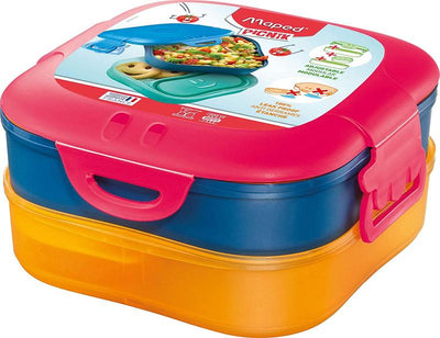 Lunch Box - 3 In 1 Red\Blue\Yellow