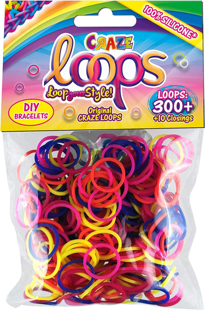 Craze Loops Set Of 300 And Hooks