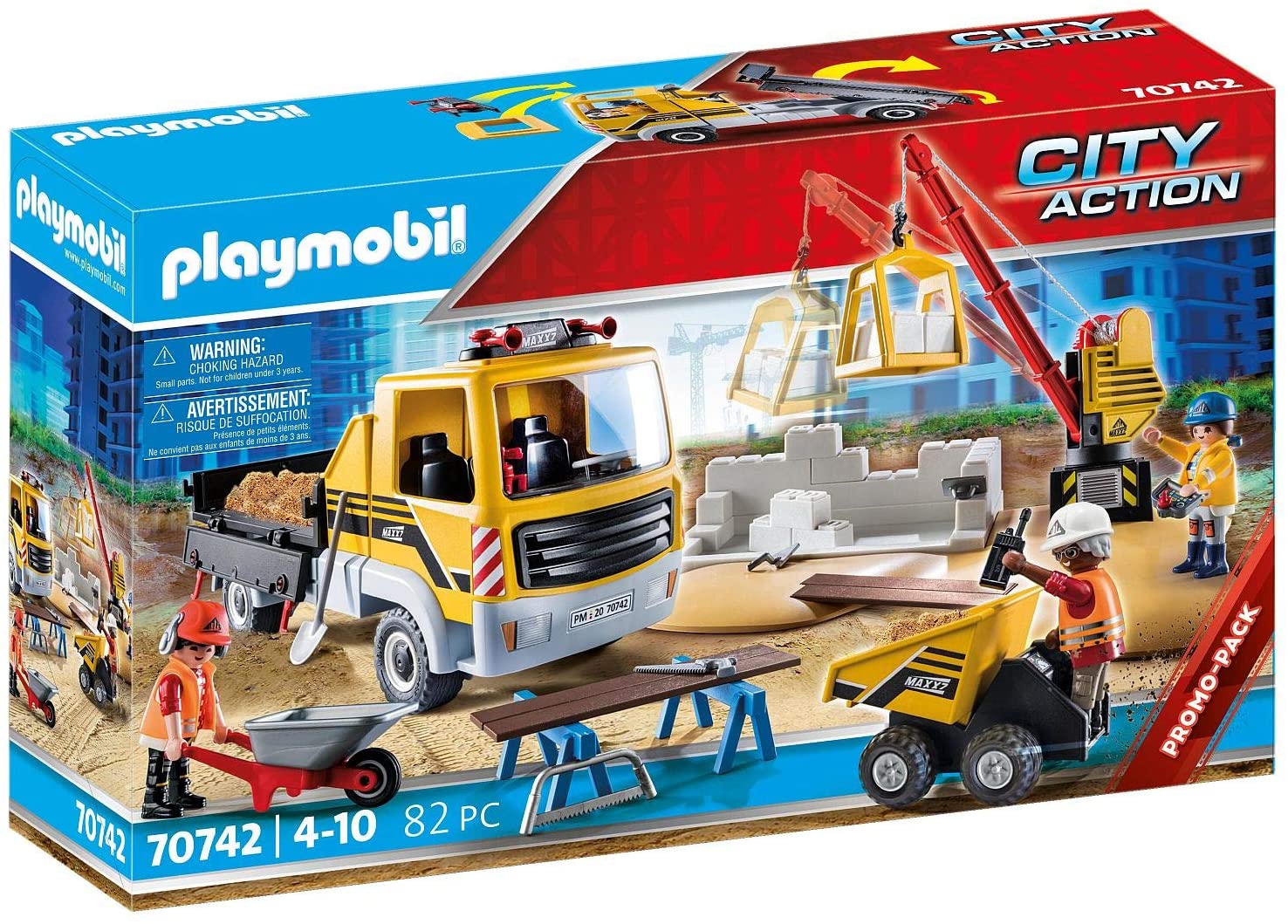 Construction Site With Flatbed Truck 70742