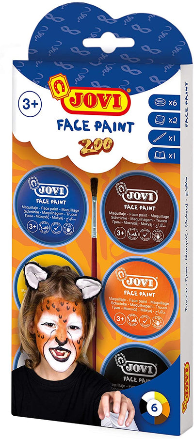 Face Paint Cream Ass. Col 8Ml X 6 Kit Zoo Unit Unit