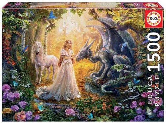 Jigsaw Puzzle - Dragon Princess And Unicorn X1500 Pcs