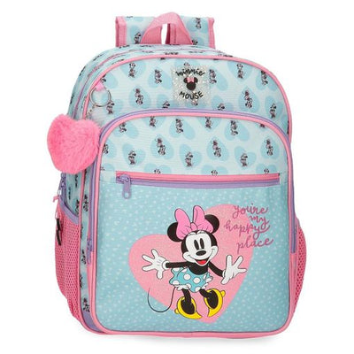 Backpack Minnie My Happy Place 38Cm 2 Zip Fit A4